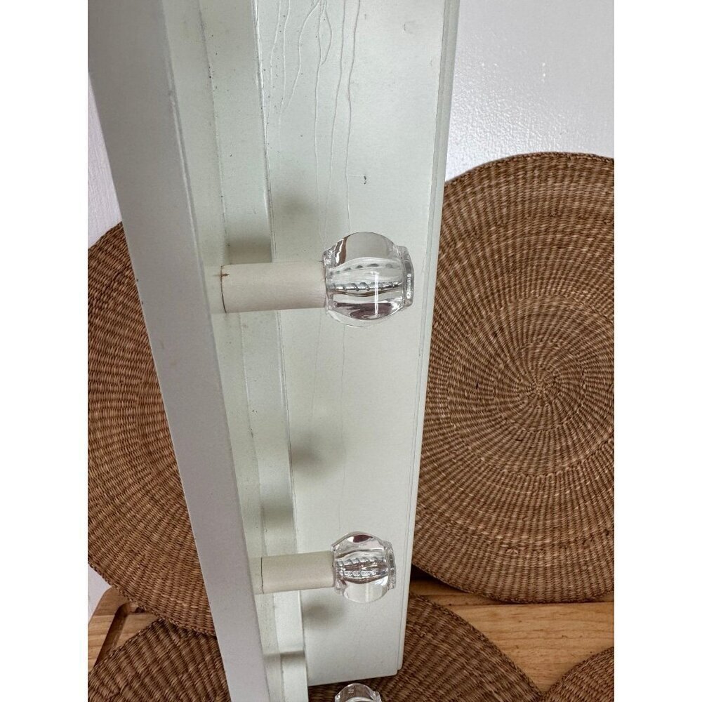 24” long White Shelf with hanging knobs - Picture 11 of 12